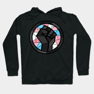 BLM Stained Glass Fist (Trans) Hoodie